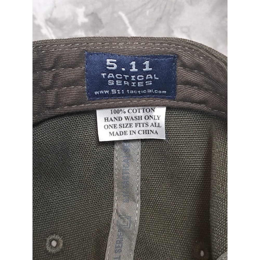5.11 Tactical Series Mens Ball Cap Tan Adjustable Strap Hook and Loop Patch - Picture 8 of 9